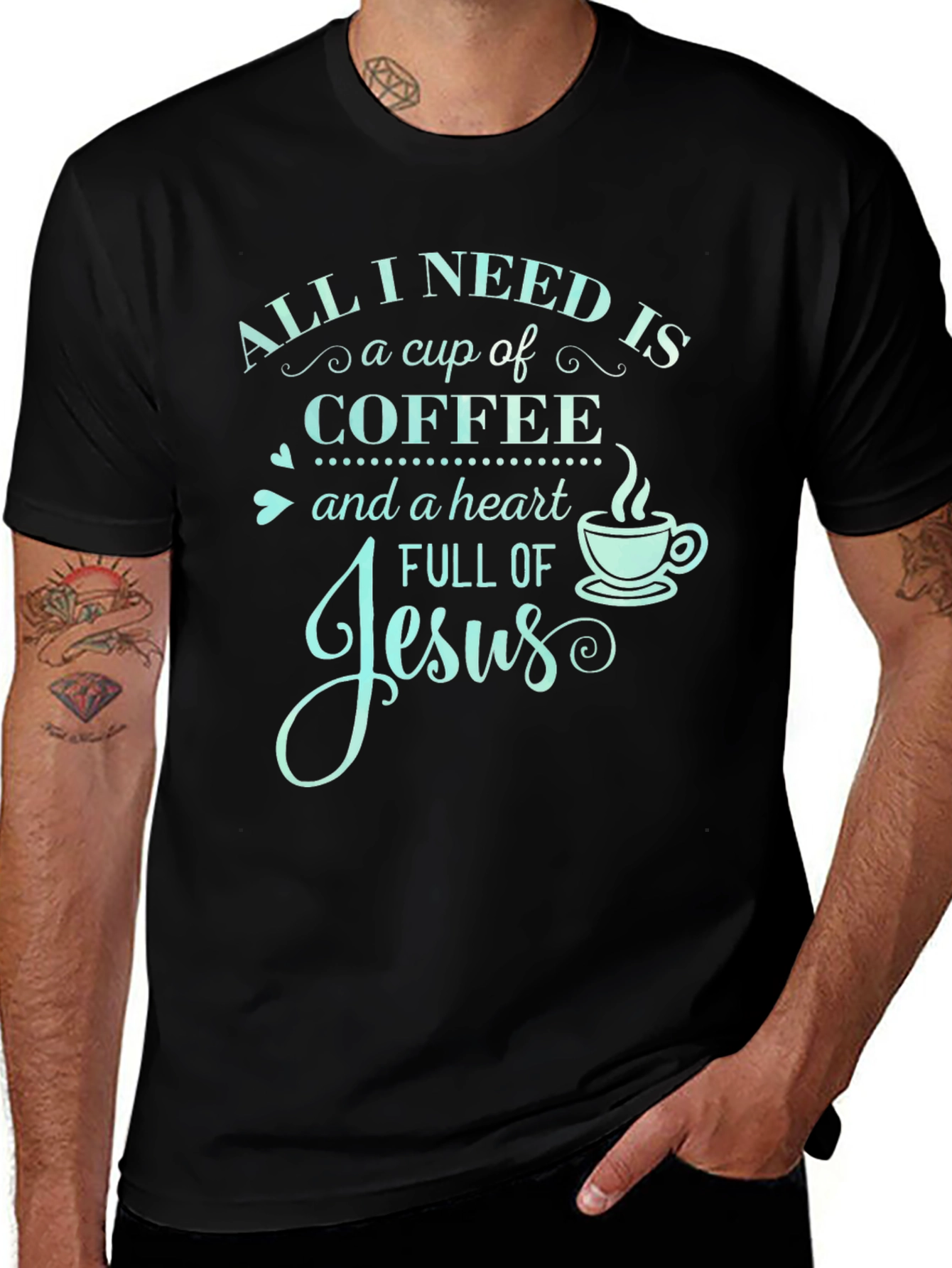 Coffee and Jesus Graphic T-Shirt