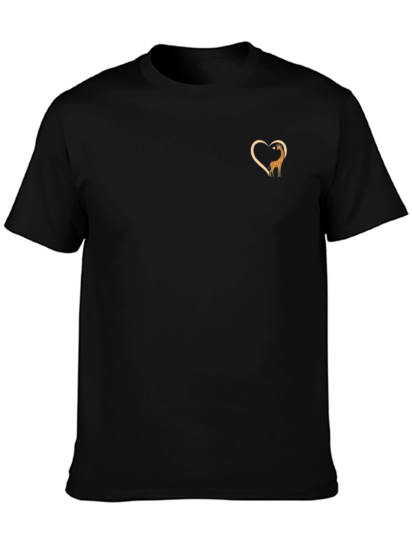 Giraffe Heart T-Shirt - Trendy Animal Lover Tee