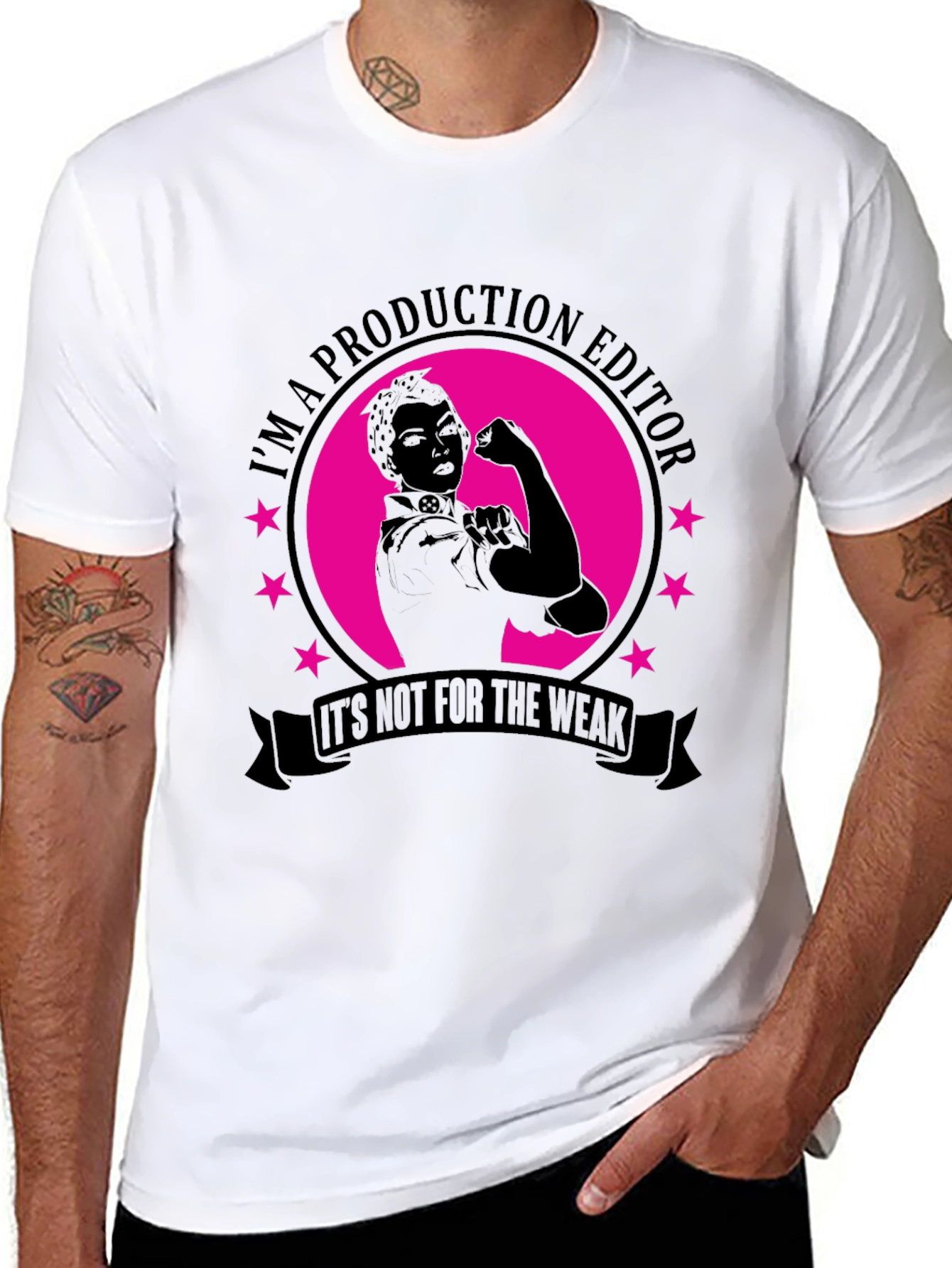 Production Editor Rosie the Riveter Style T-Shirt
