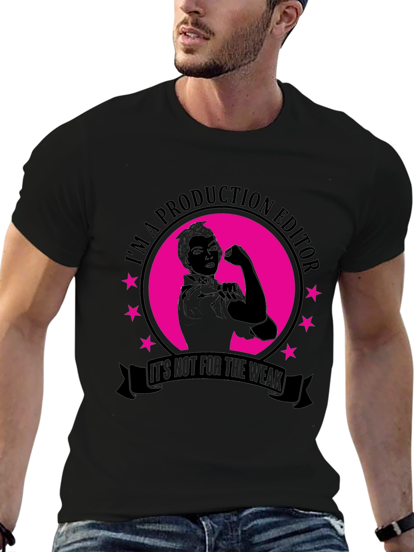 Production Editor Rosie the Riveter Style T-Shirt