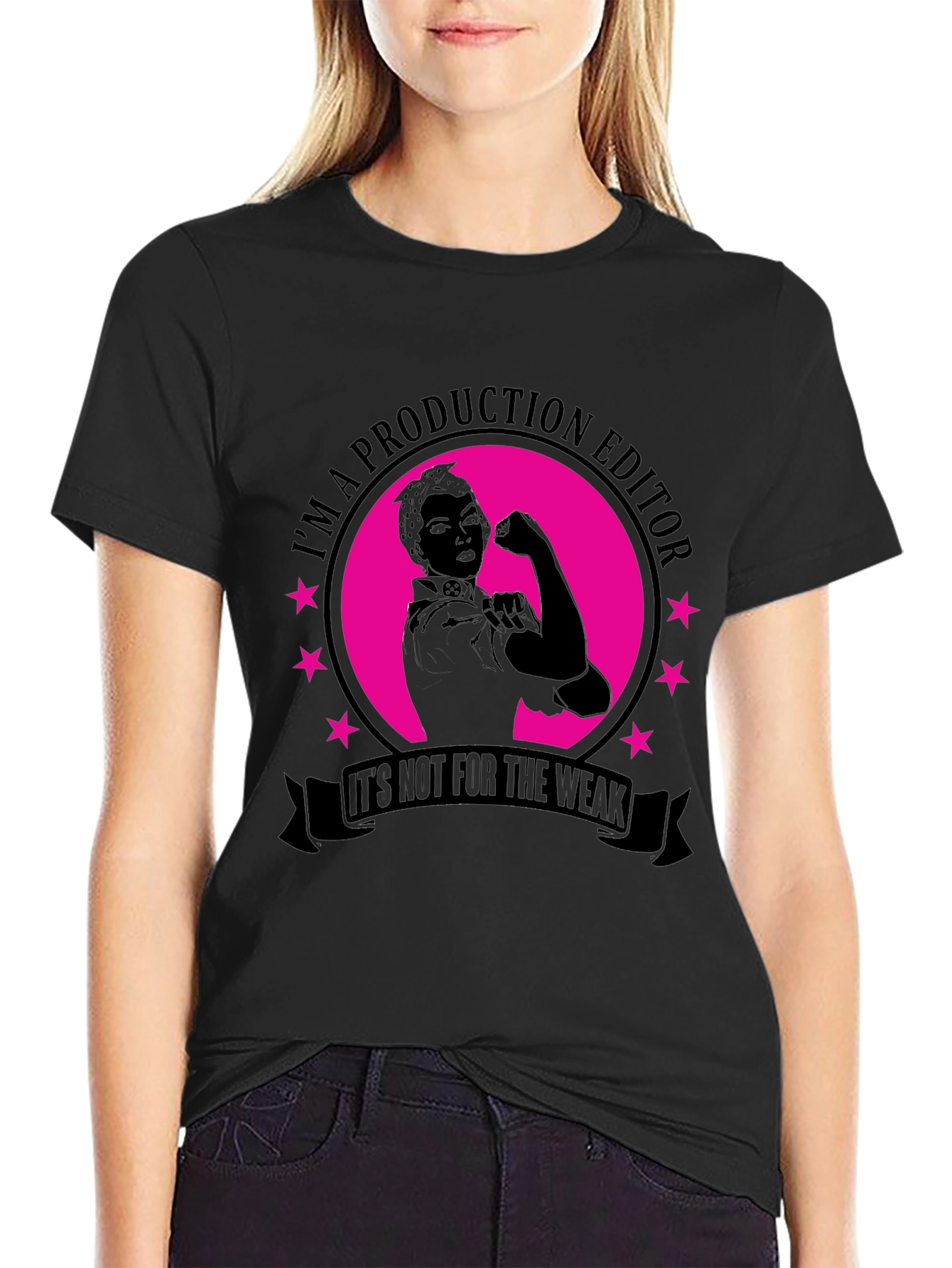 Production Editor Rosie the Riveter Style T-Shirt