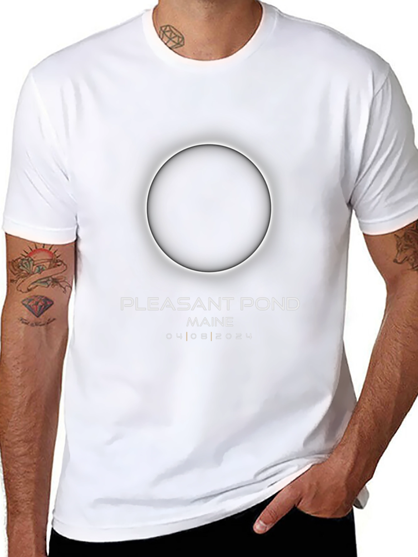 Pleasant Pond Maine 2024 Eclipse T-Shirt