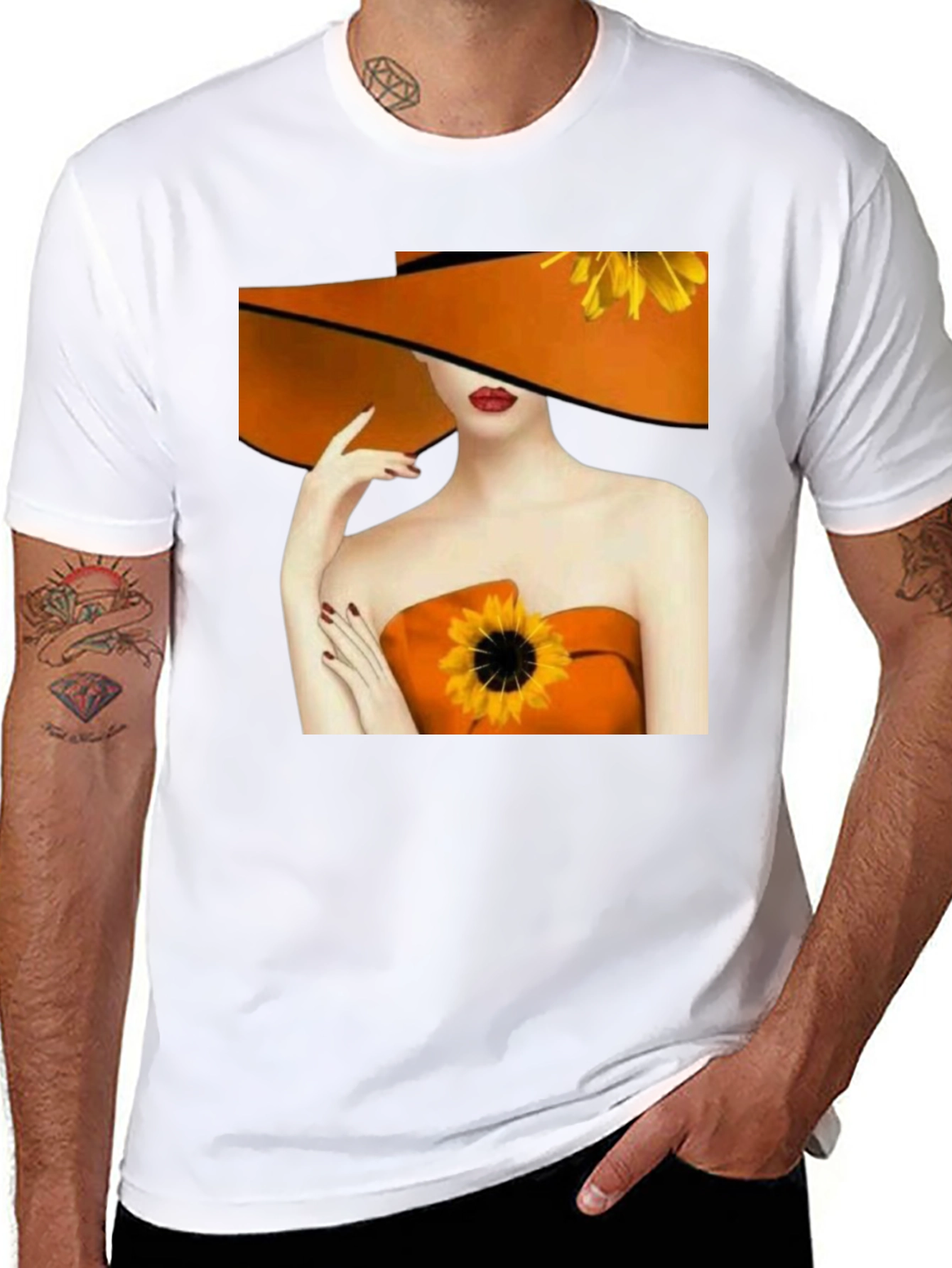 Sunflower Woman Graphic Tee