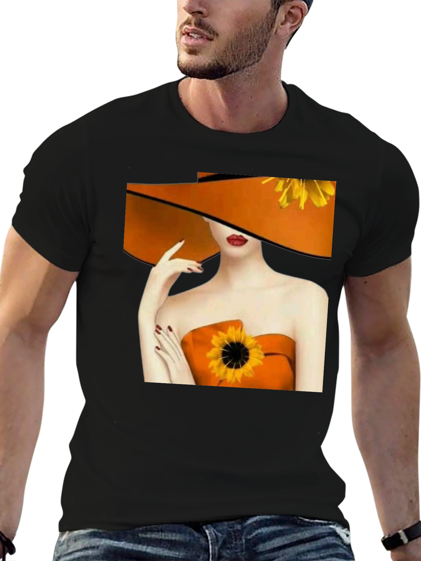 Sunflower Woman Graphic Tee
