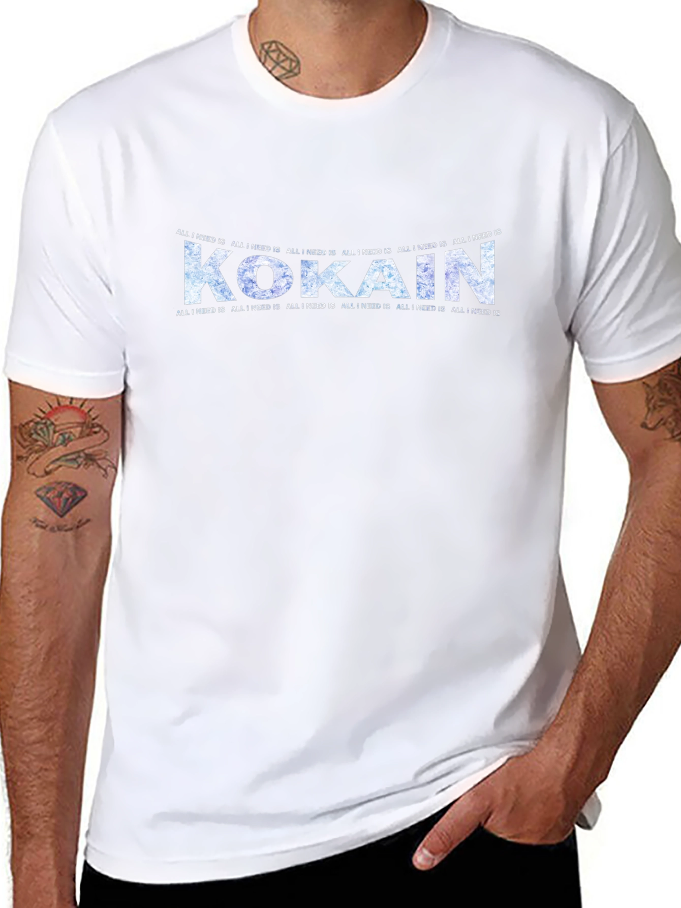 Kokain Graphic T-Shirt - All I Need Is Design