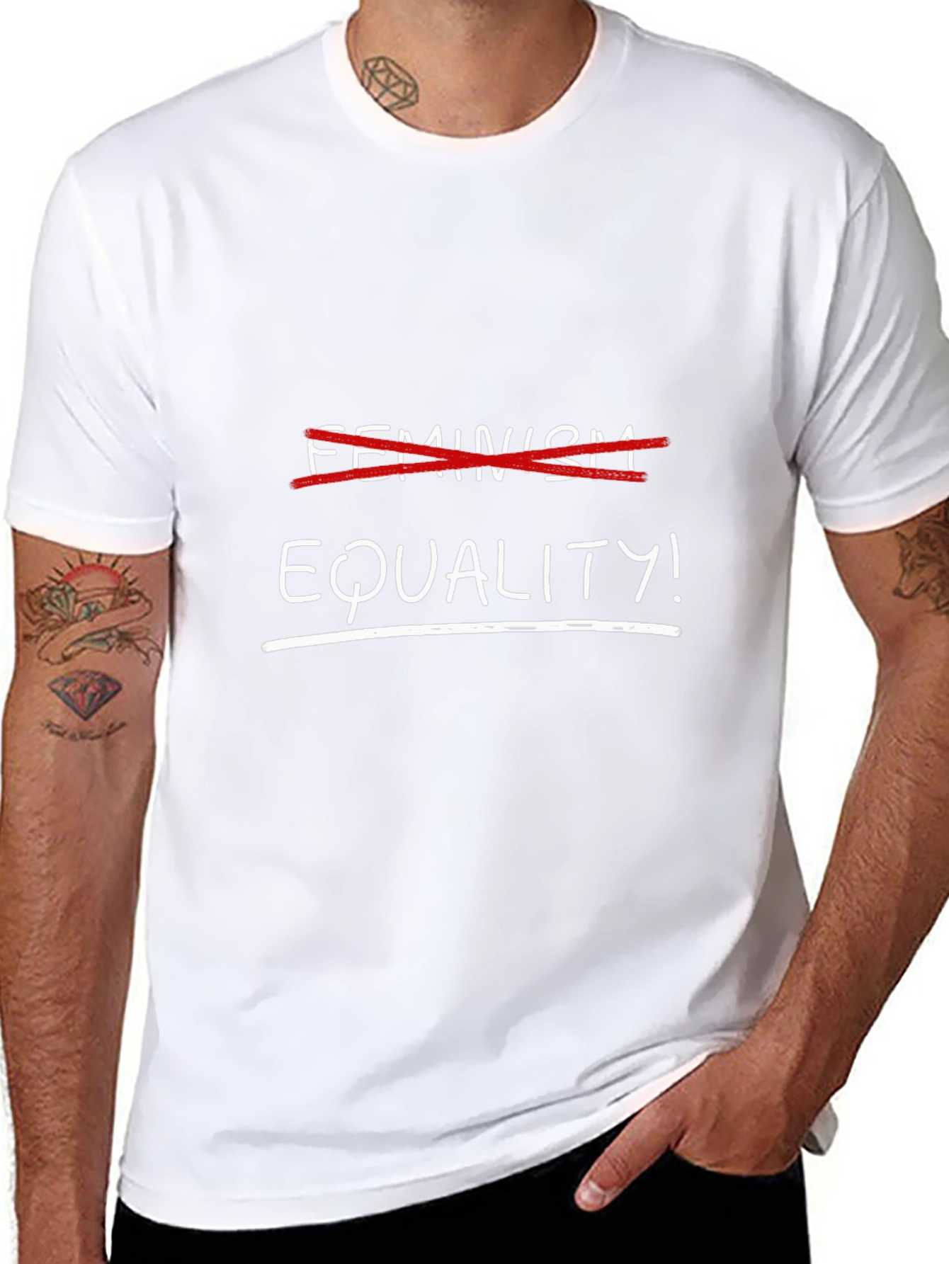 Equality Over Feminism Black T-Shirt
