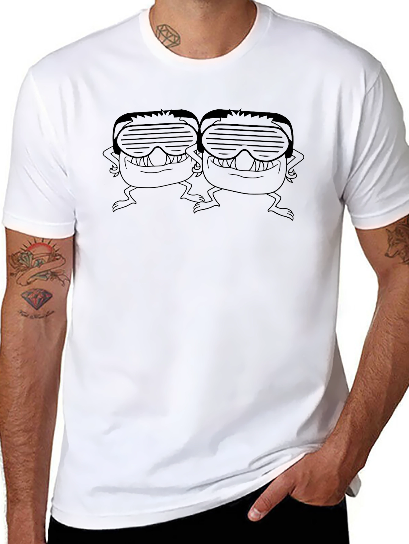 Cool Monster Graphic Black T-Shirt