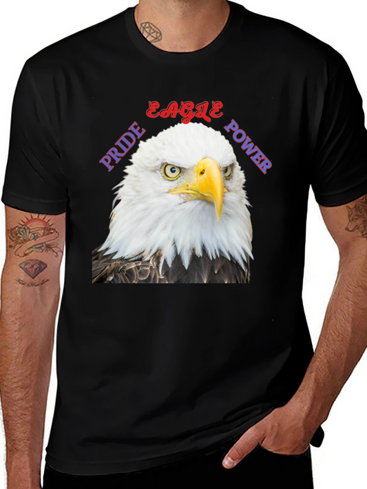 Eagle Pride Power Graphic T-Shirt - Patriotic Design