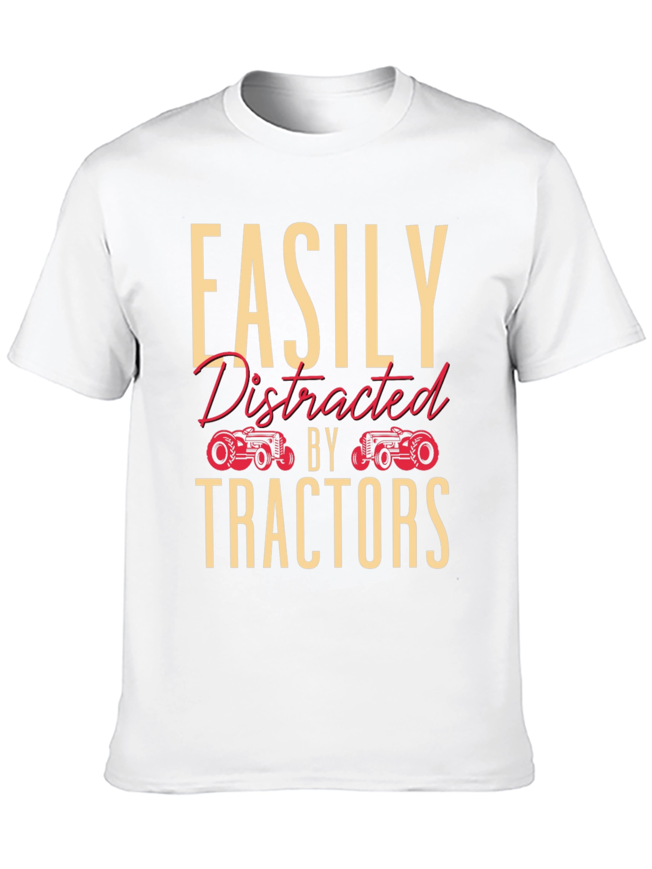 Easily Distracted By Tractors Graphic Tee