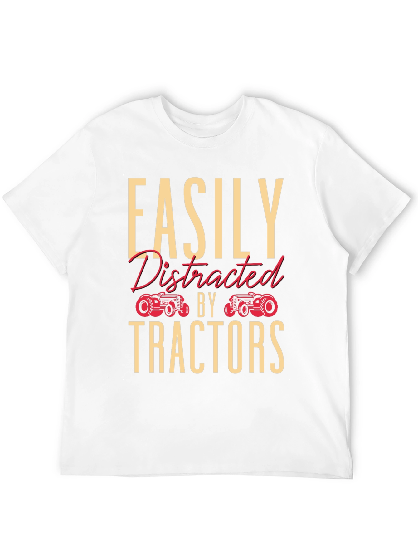 Easily Distracted By Tractors Graphic Tee
