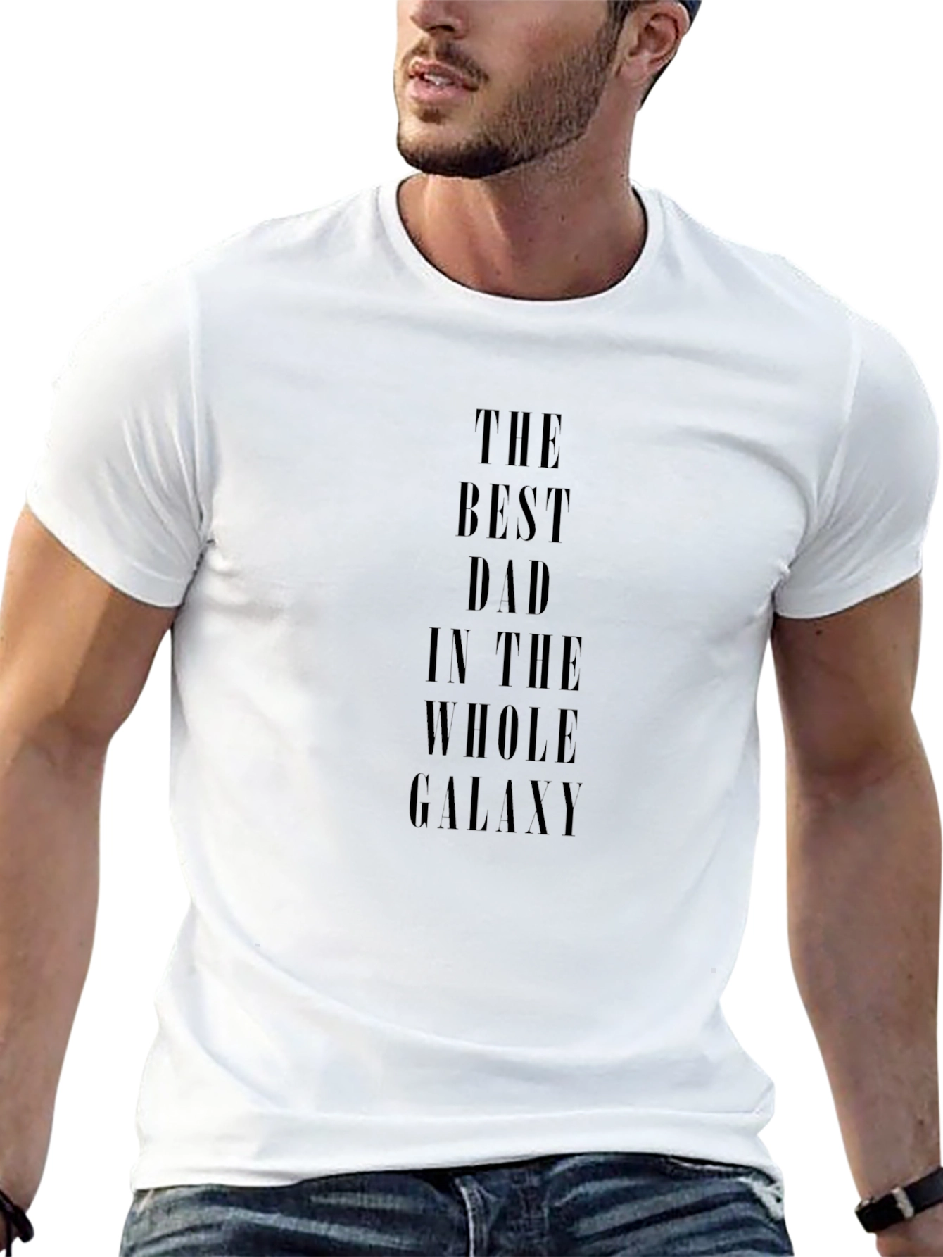 Best Dad in the Galaxy Black T-Shirt