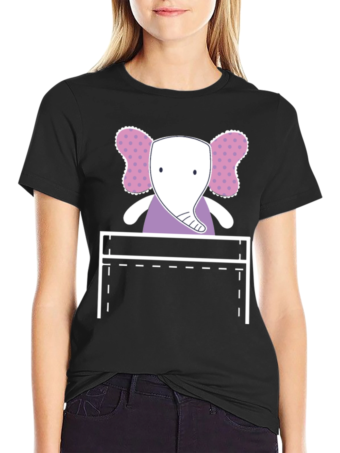 Cute Elephant Pocket Graphic Tee