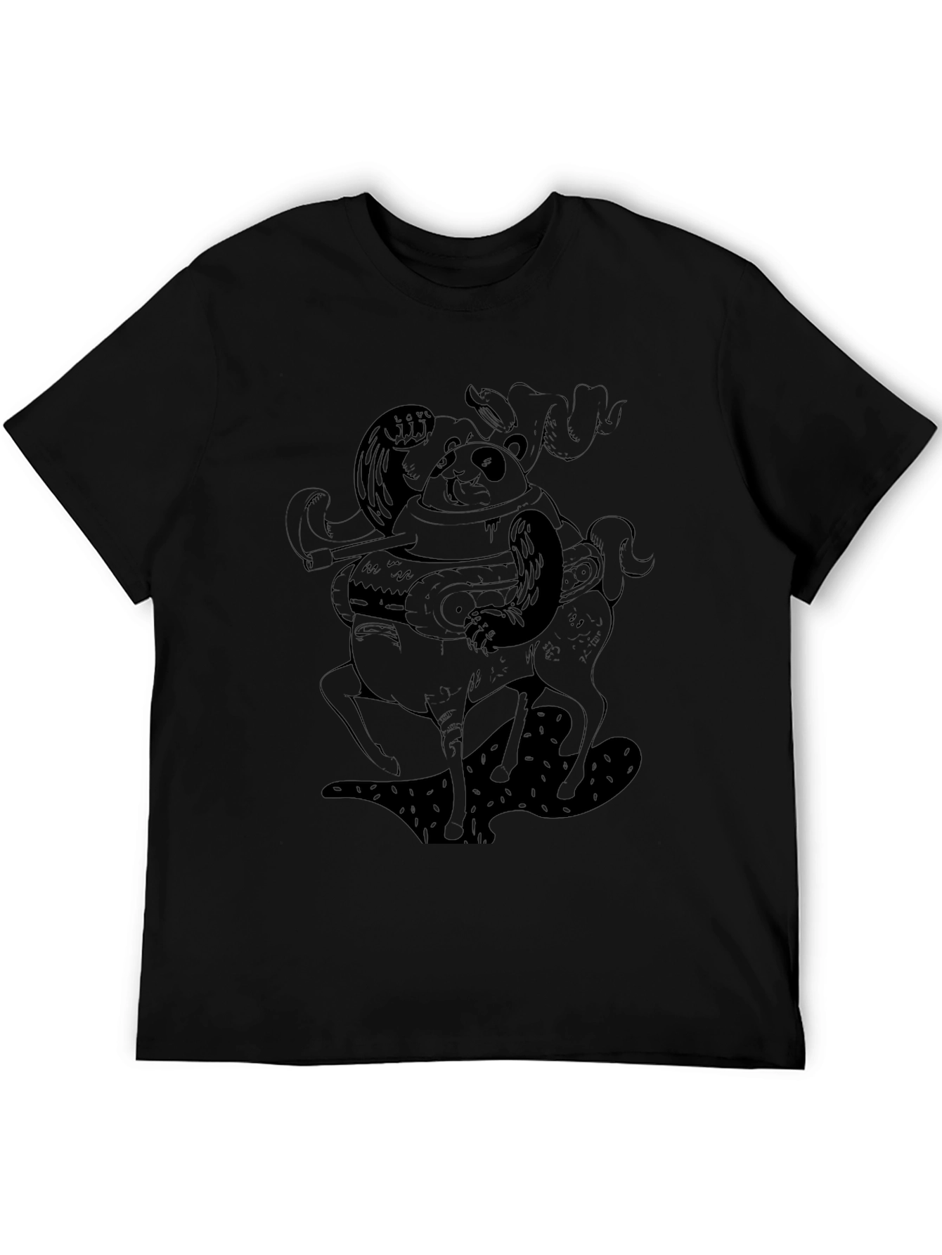 Panda Moose Hybrid Graphic Tee - Unique Design!