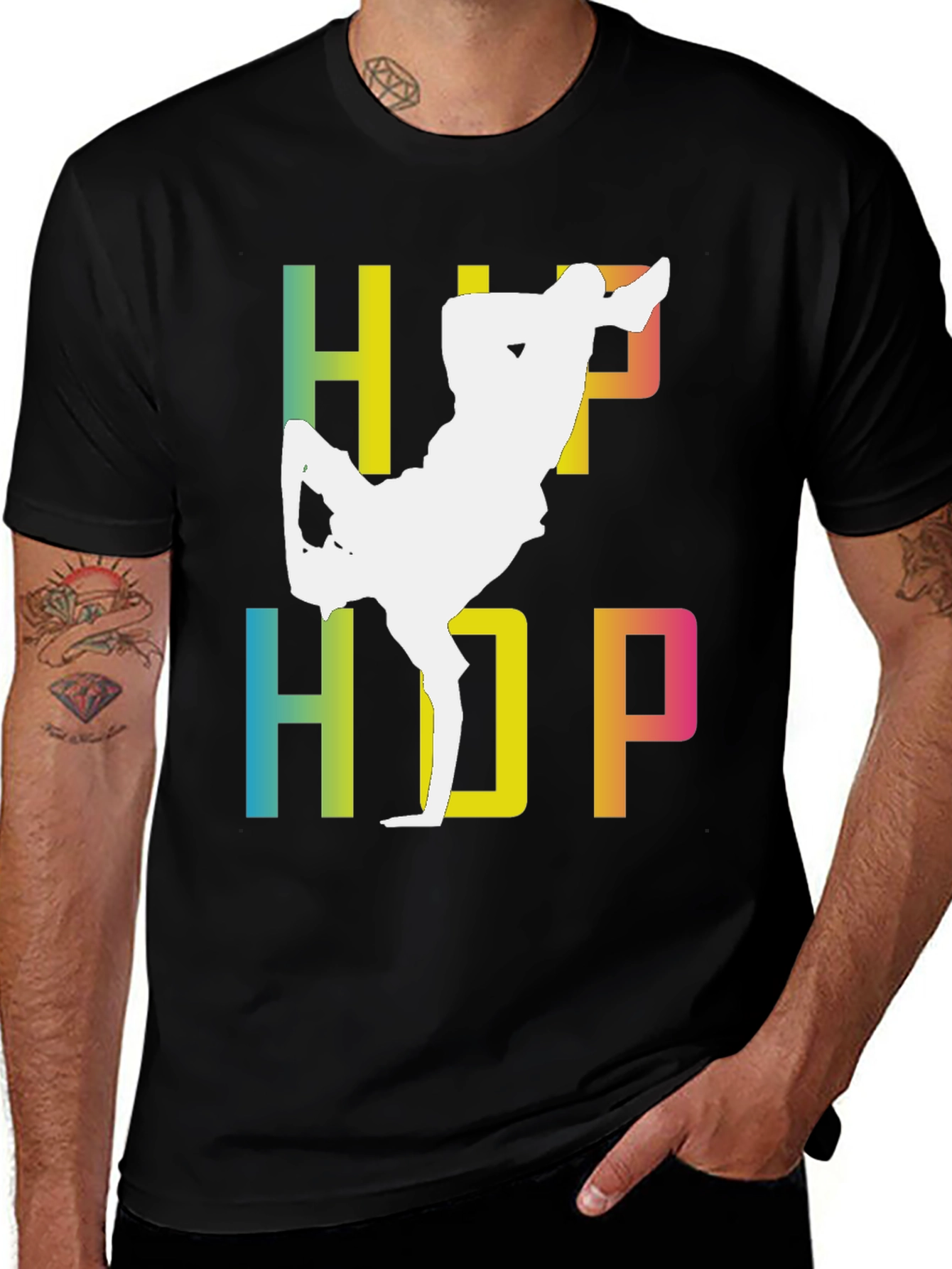 Hip Hop Dancer Black T-Shirt