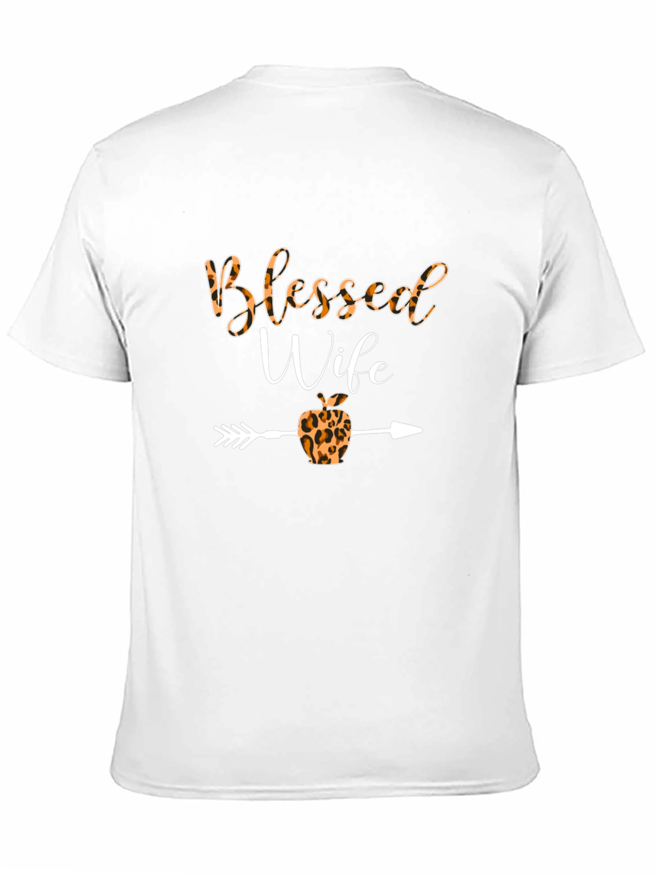 Blessed Wife Graphic Tee - Leopard Print