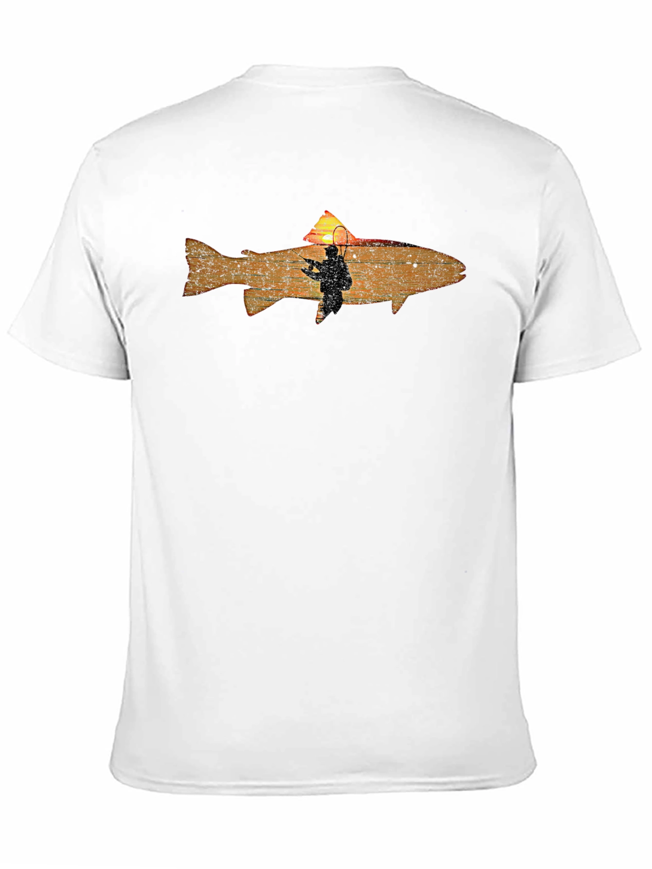 Fishing Sunset T-Shirt - Angler Silhouette Tee