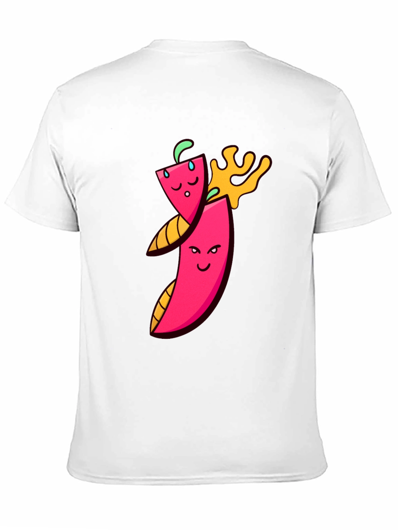 Spicy Chili Pepper Cartoon Graphic T-Shirt