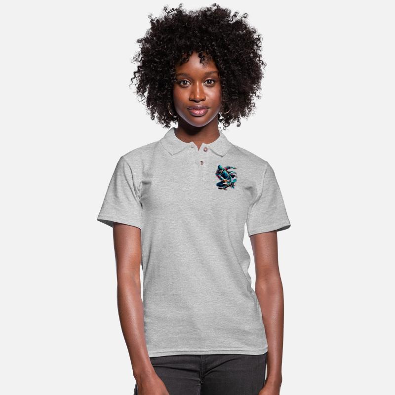 Vibrant colorful motif of a skater