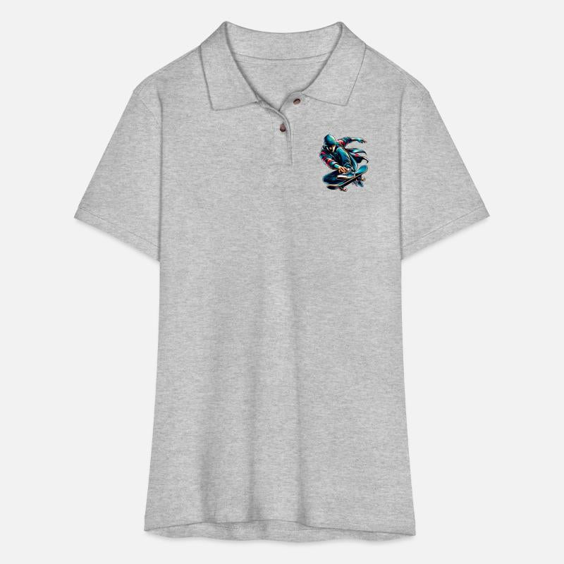 Vibrant colorful motif of a skater