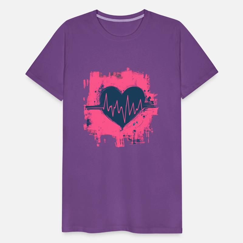 Vibrant Pulse - Artistic Valentines Heartbeat