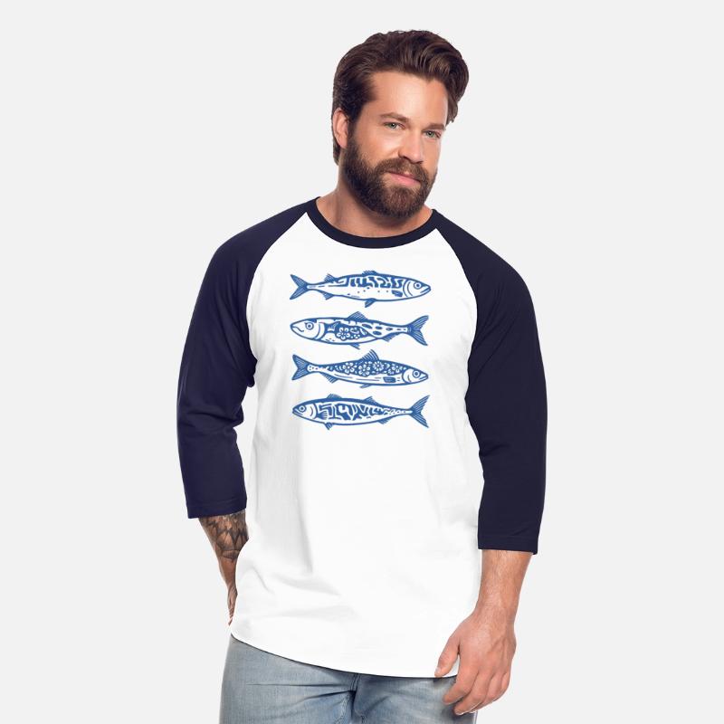 Vintage Blue Sardines – Mediterranean Fish Print