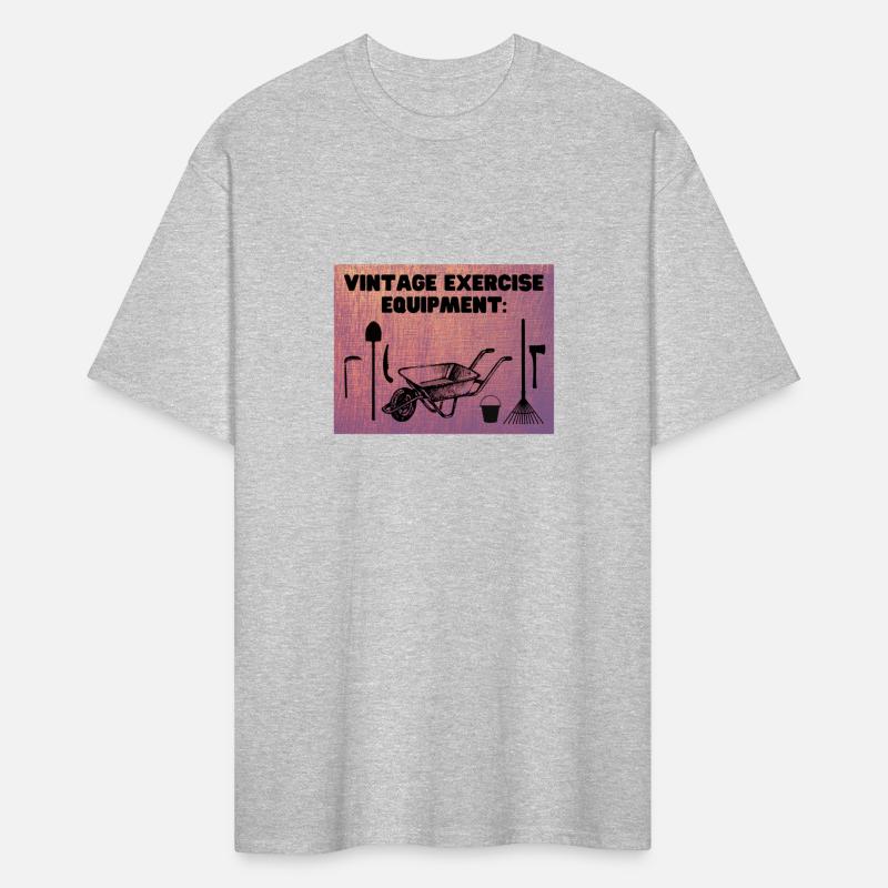 Vintage Exercise Equipment (Red) - Garden Humor