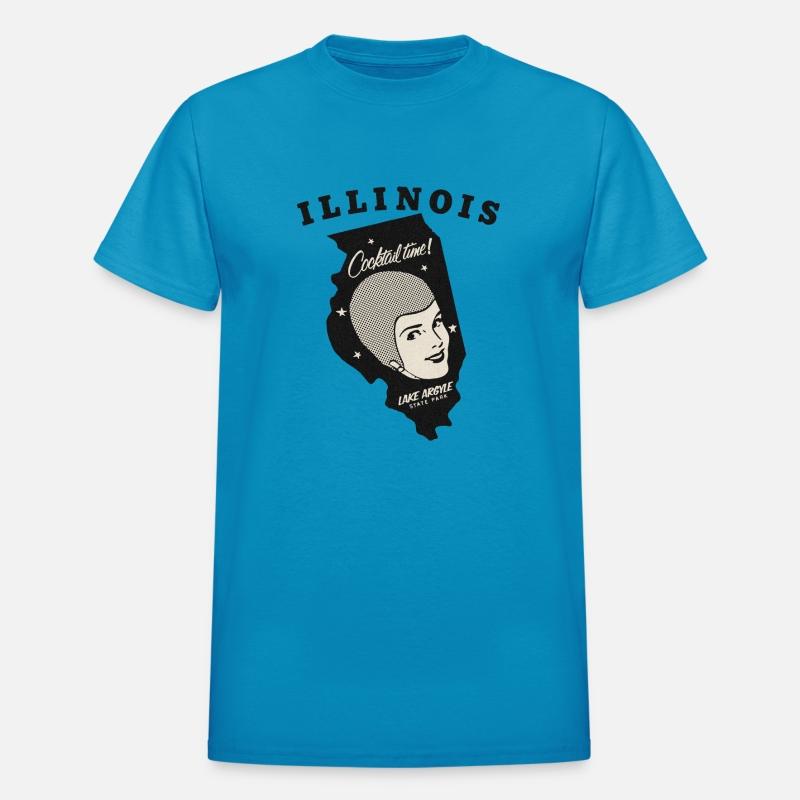 Vintage Illinois State Park Swim Cocktail Lady