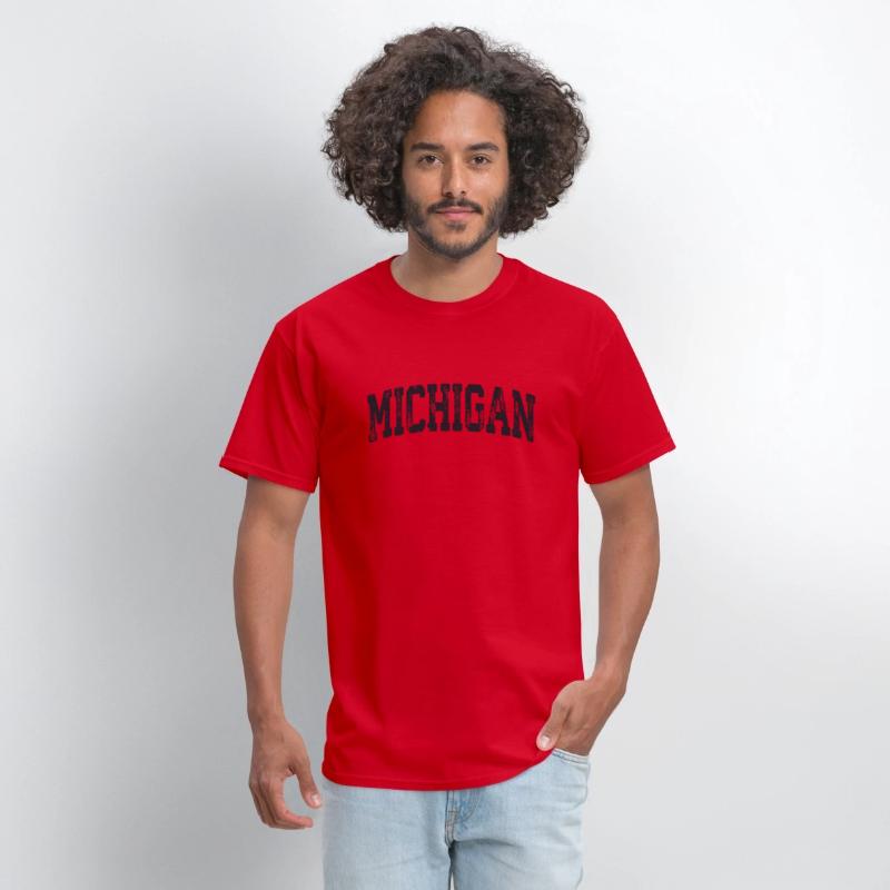 Vintage Michigan Crewneck College Style Sports Us