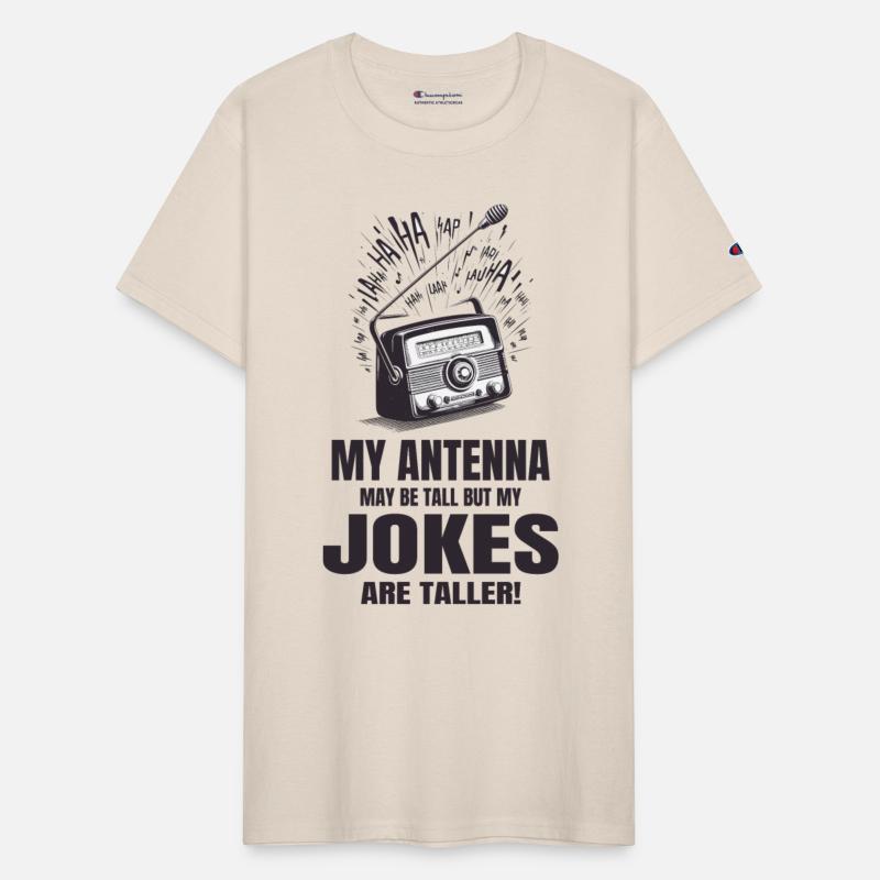 Vintage Radio Aesthetic Tall Antennas Taller Jokes