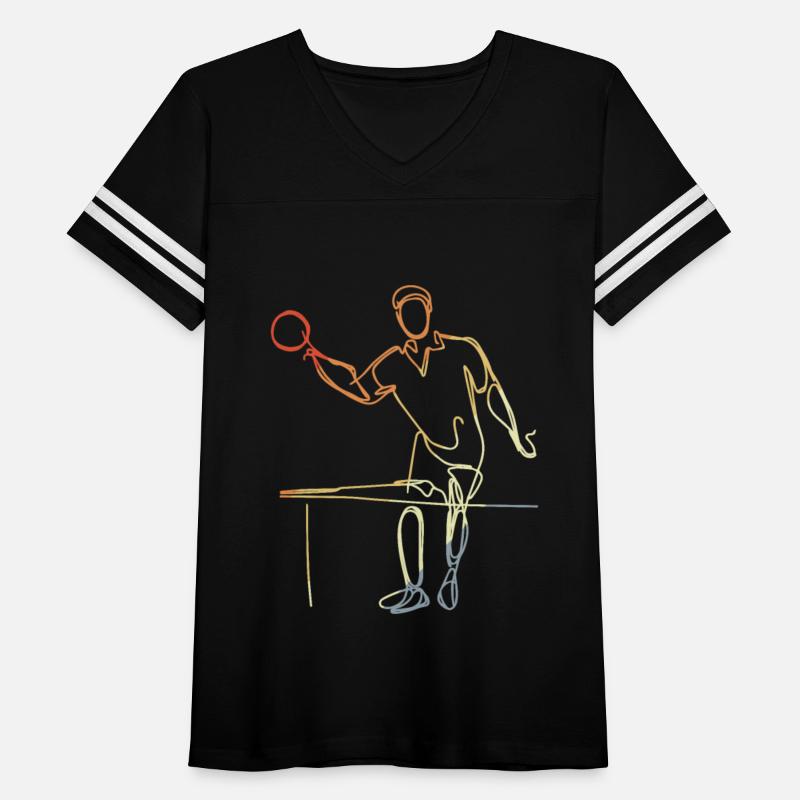 Vintage Table Tennis Guy Drawing
