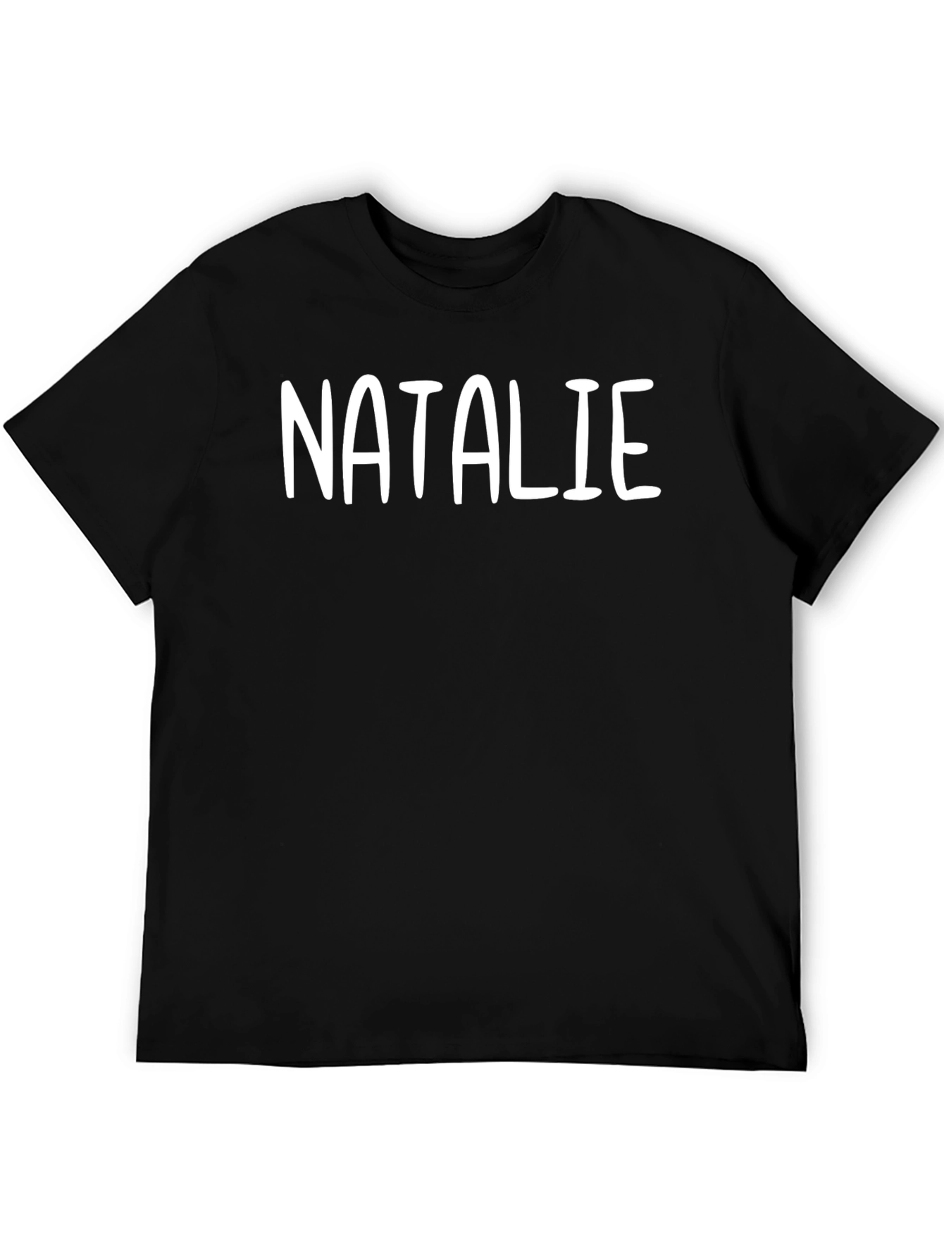 Personalized Black T-Shirt - Custom Name