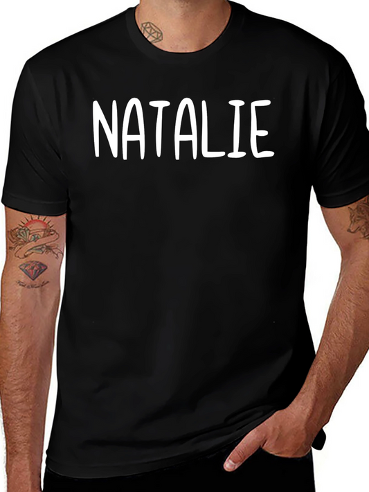 Personalized Black T-Shirt - Custom Name