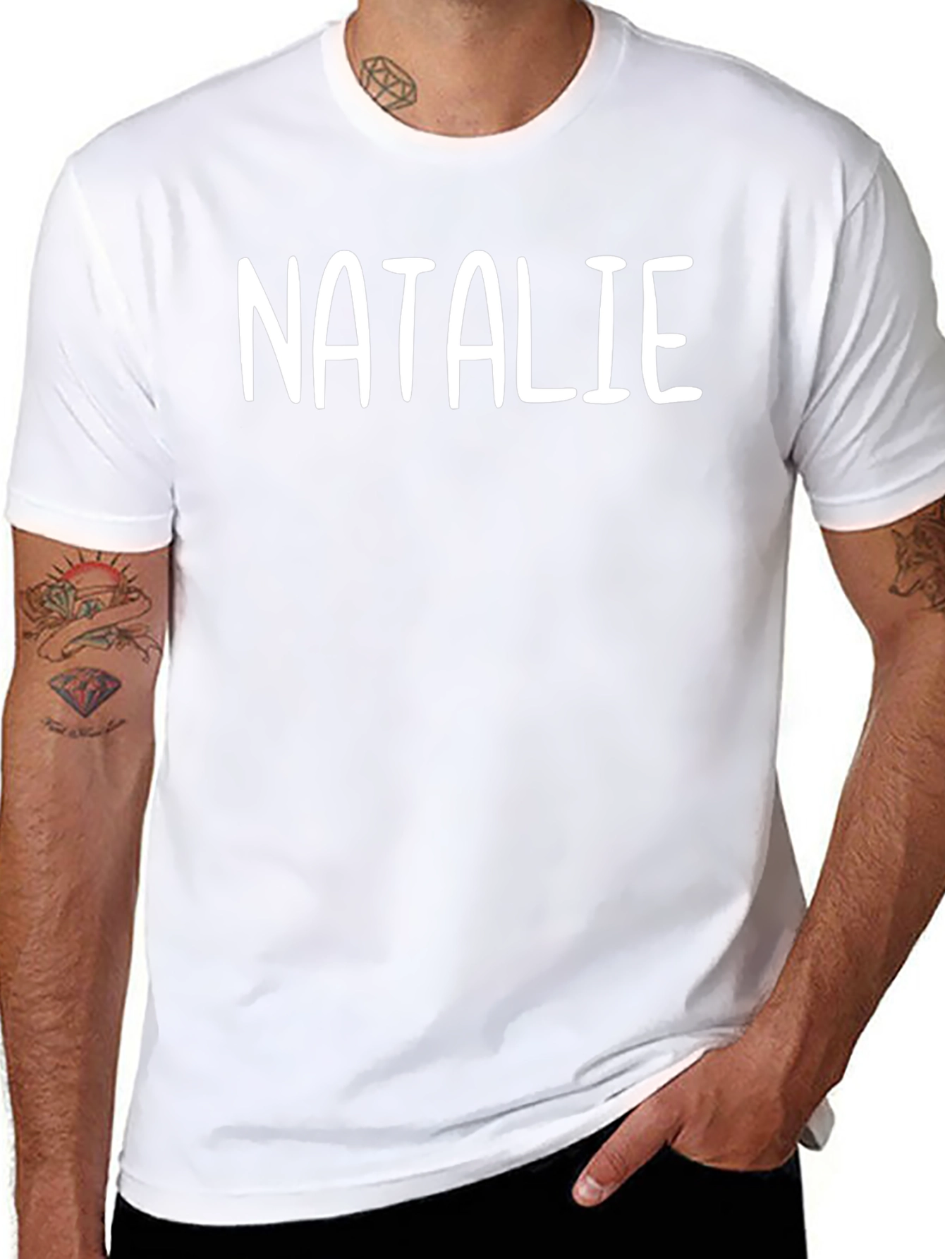 Personalized Black T-Shirt - Custom Name