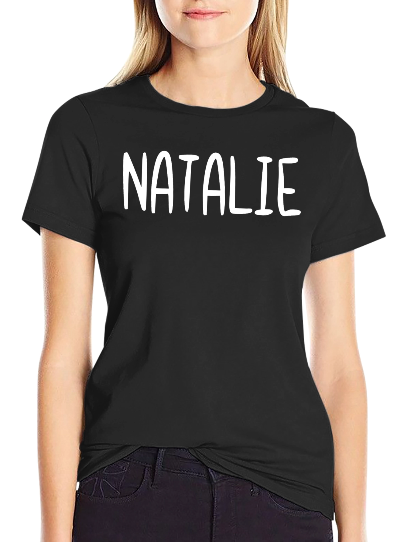 Personalized Black T-Shirt - Custom Name