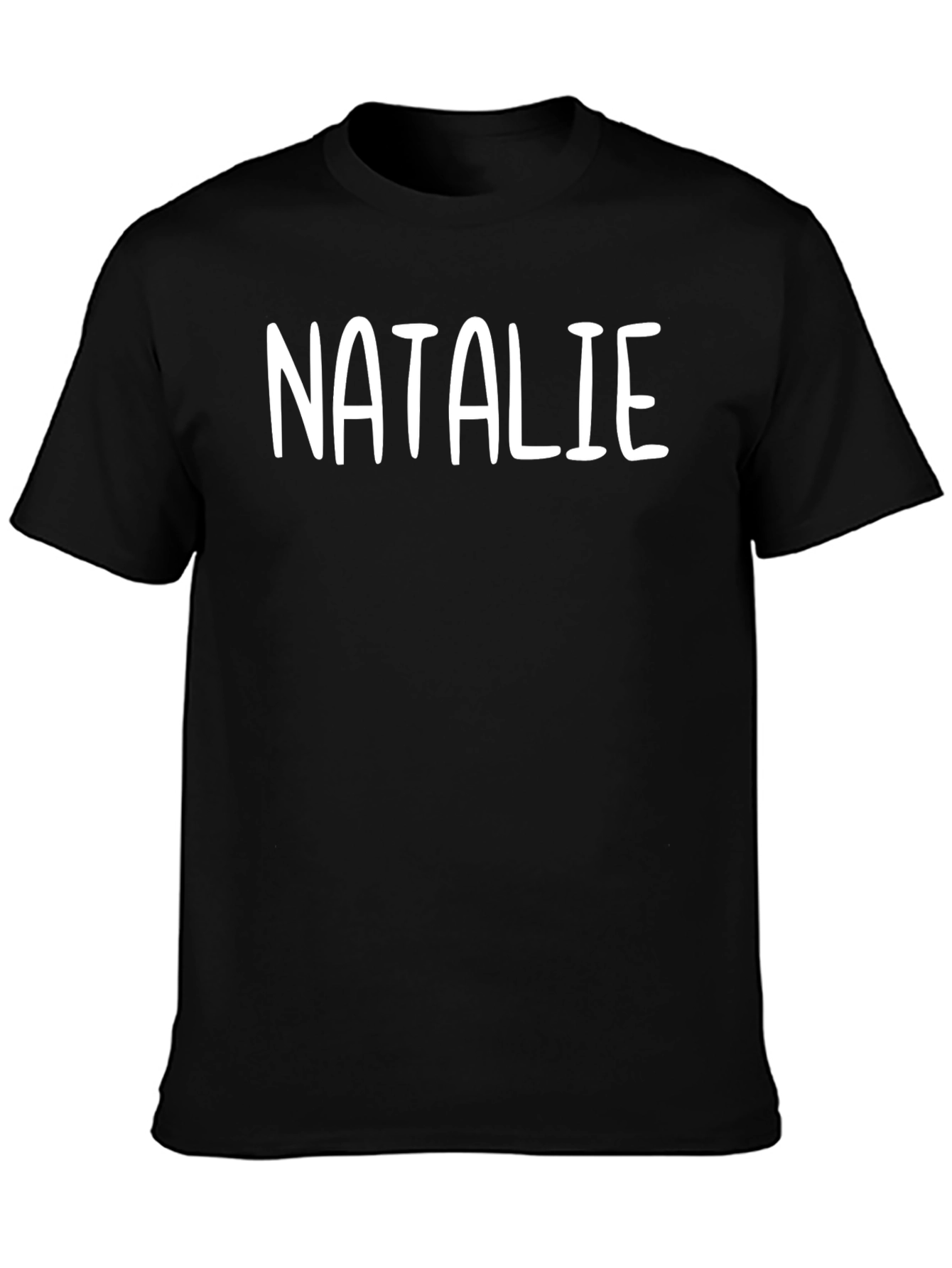 Personalized Black T-Shirt - Custom Name
