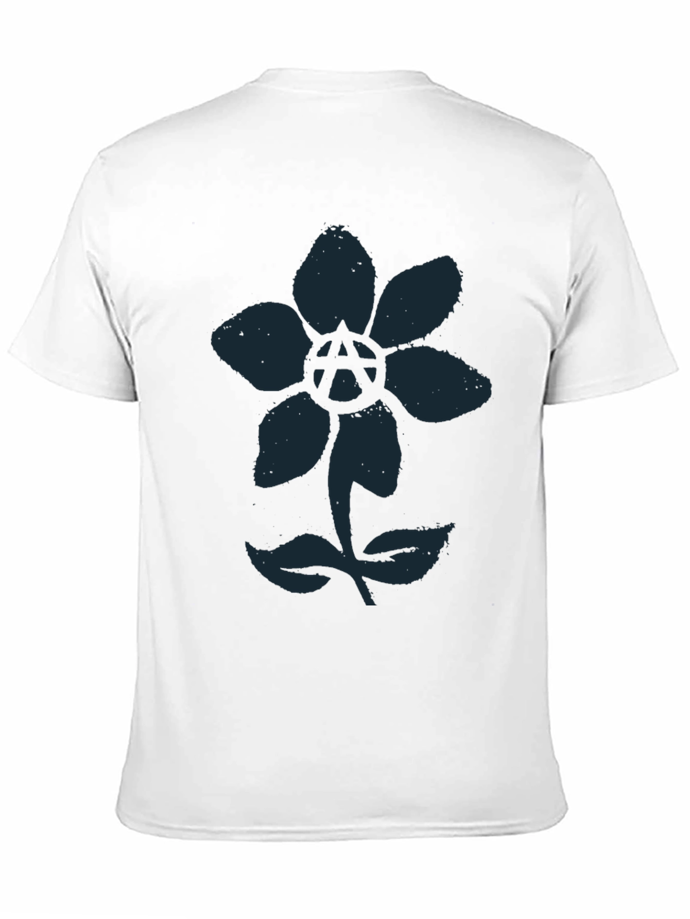 Anarchy Flower Graphic Tee - Cool Design!