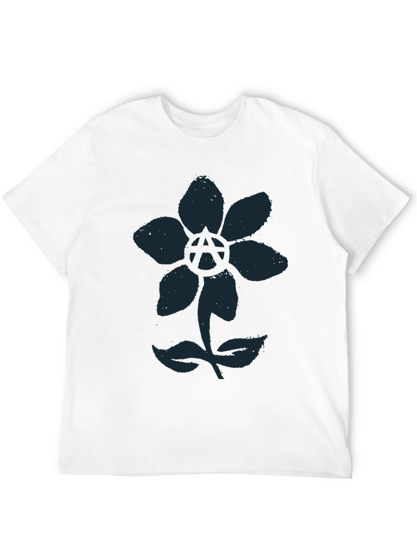 Anarchy Flower Graphic Tee - Cool Design!