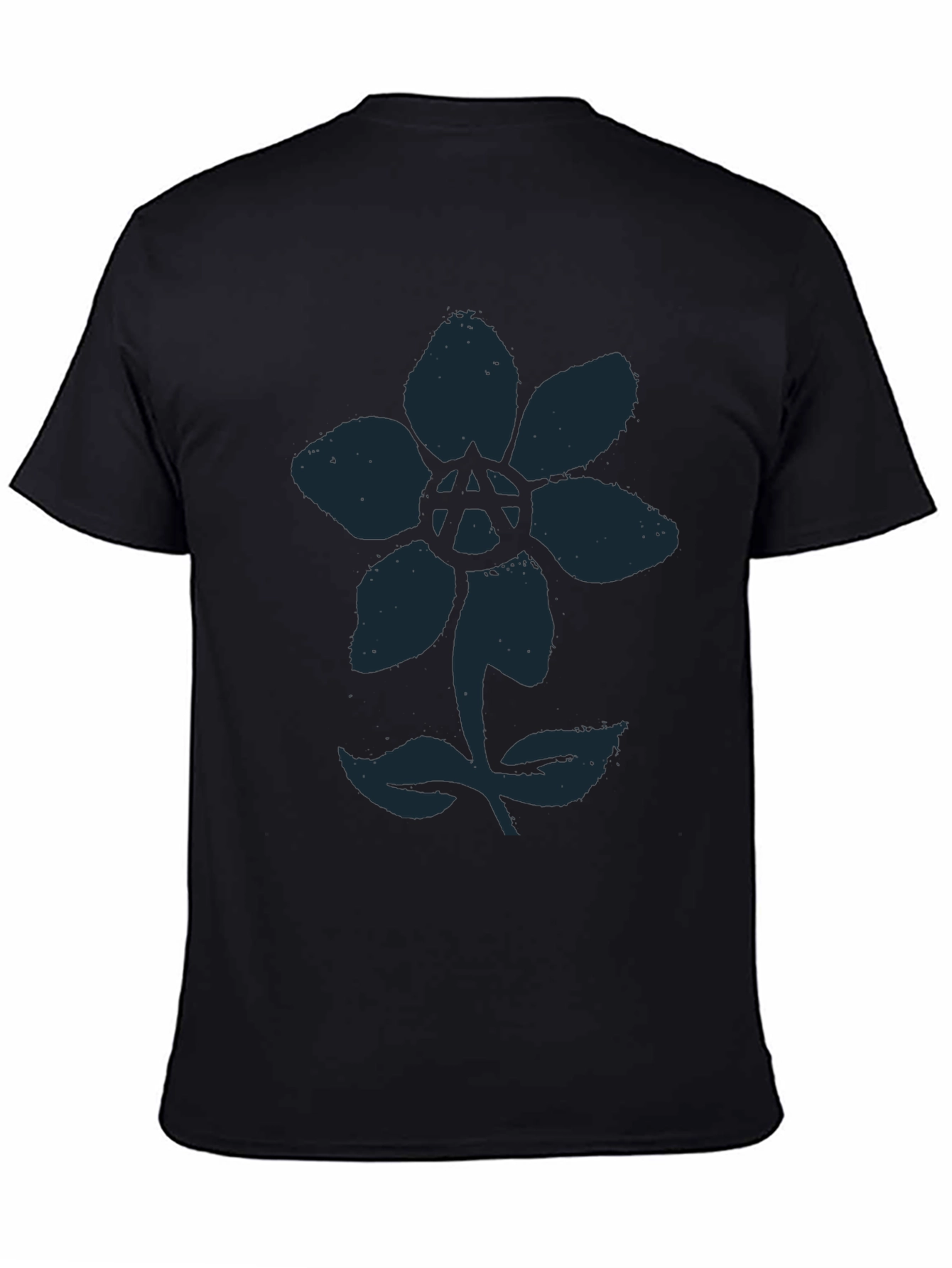 Anarchy Flower Graphic Tee - Cool Design!
