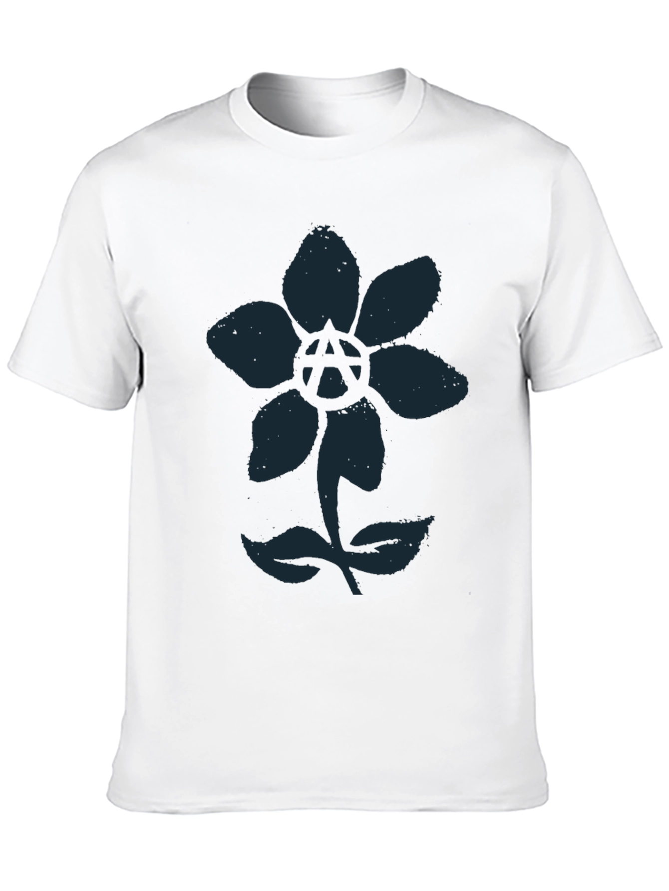 Anarchy Flower Graphic Tee - Cool Design!