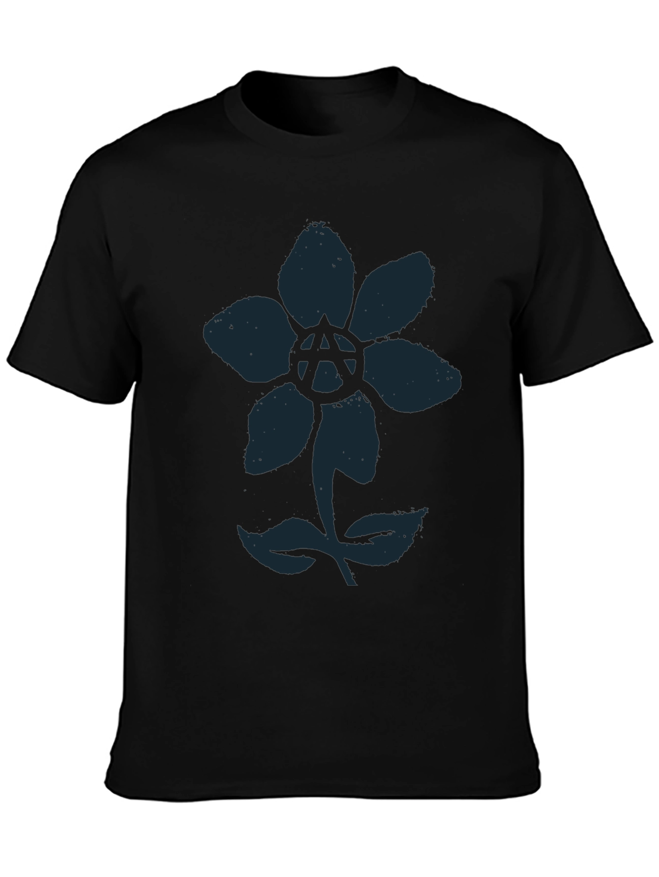 Anarchy Flower Graphic Tee - Cool Design!