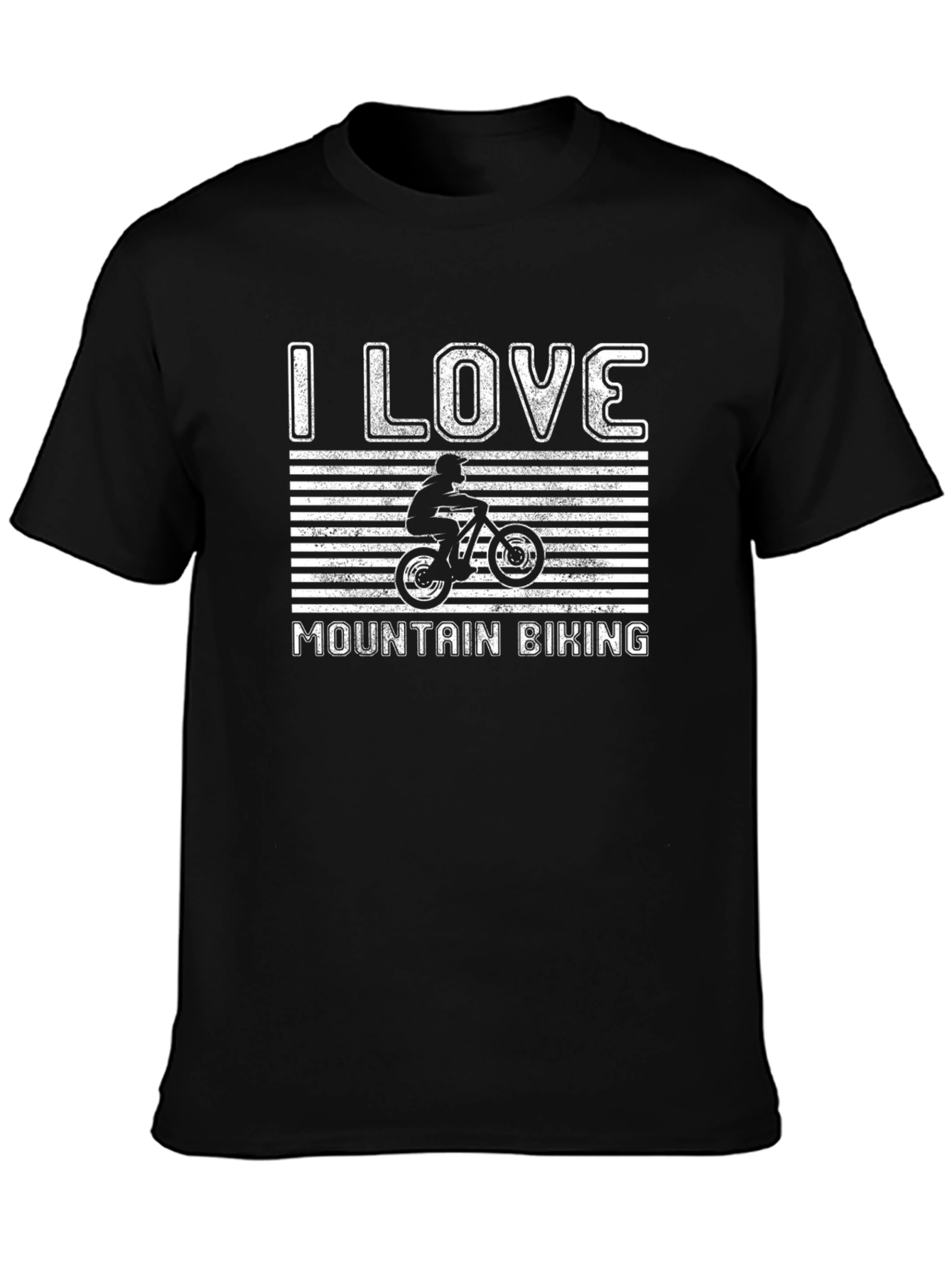 I Love Mountain Biking Graphic Tee