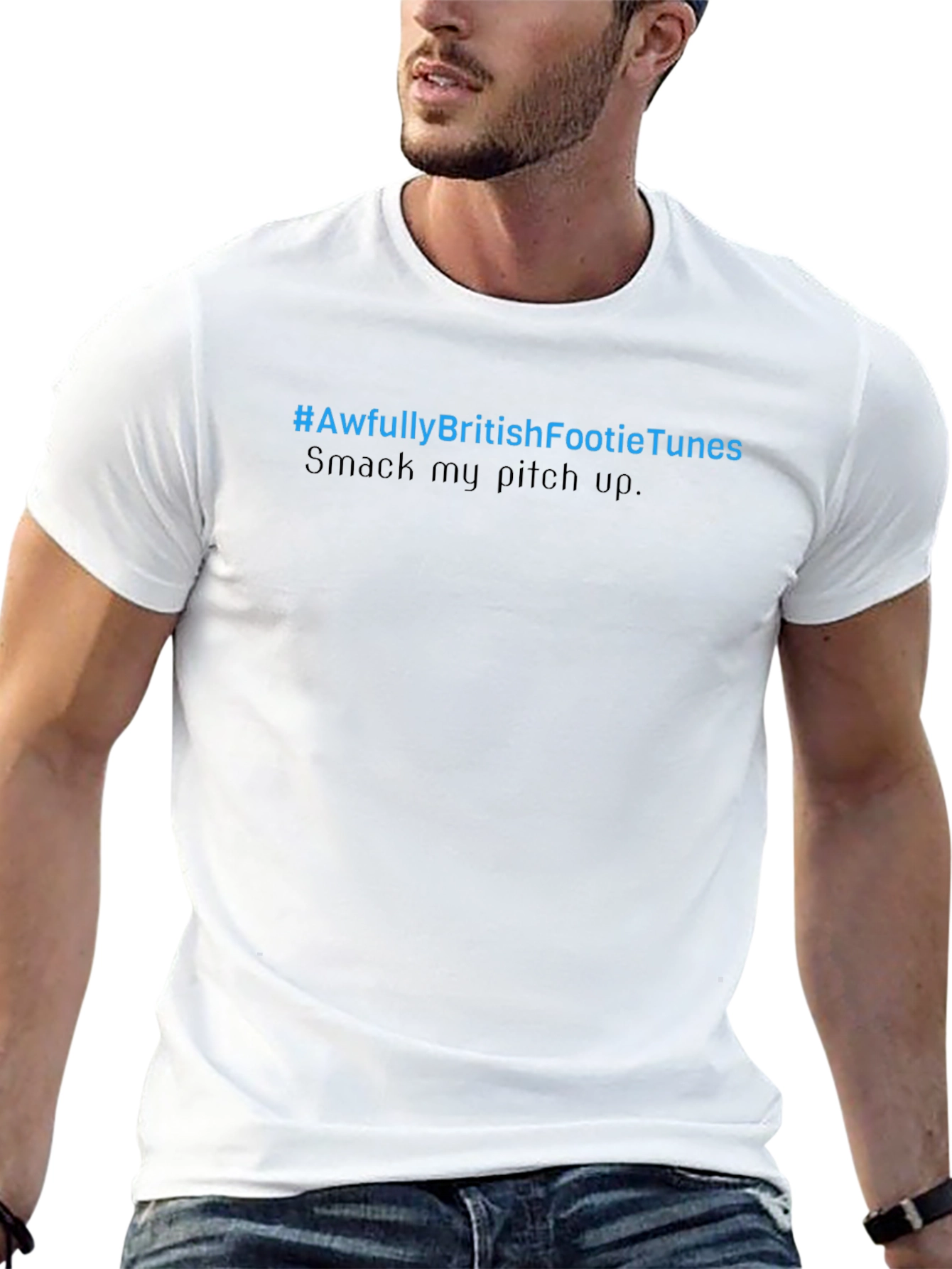 Awfully British Footie Tunes Black Tee