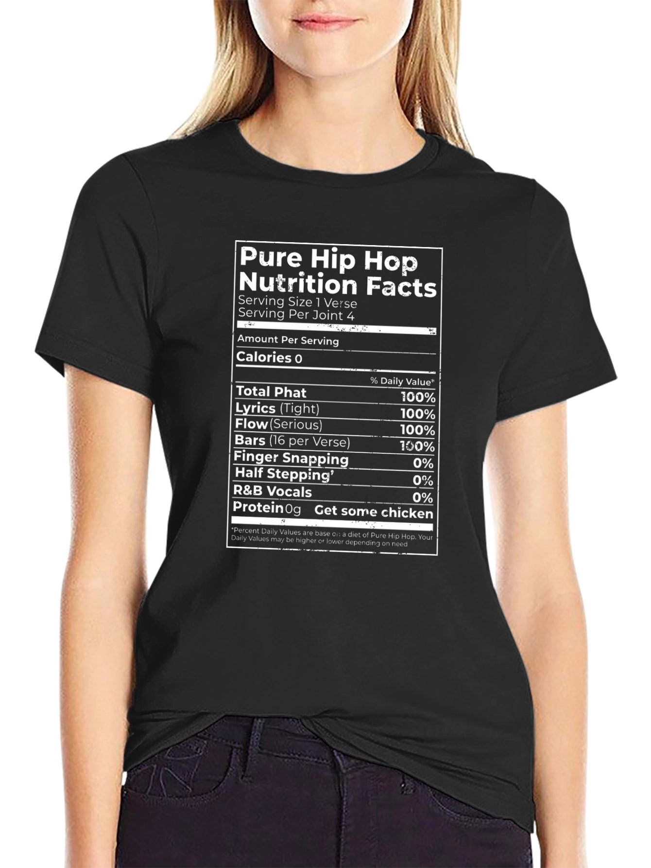 Pure Hip Hop Nutrition Facts T-Shirt