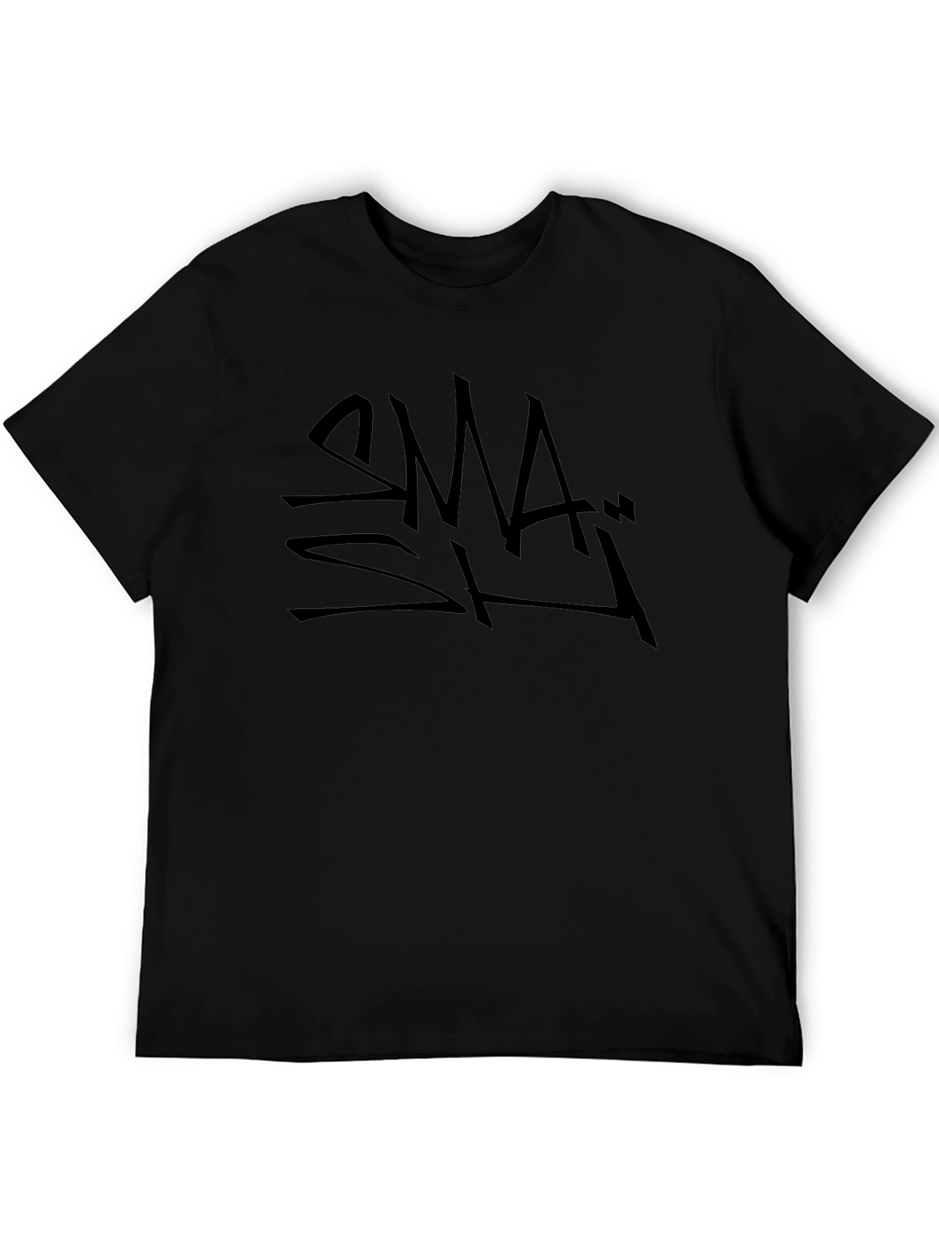 SMASH Black Graphic Tee - Street Style