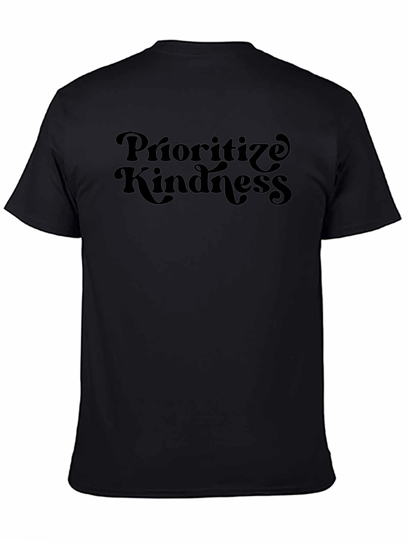 Prioritize Kindness Black Graphic Tee