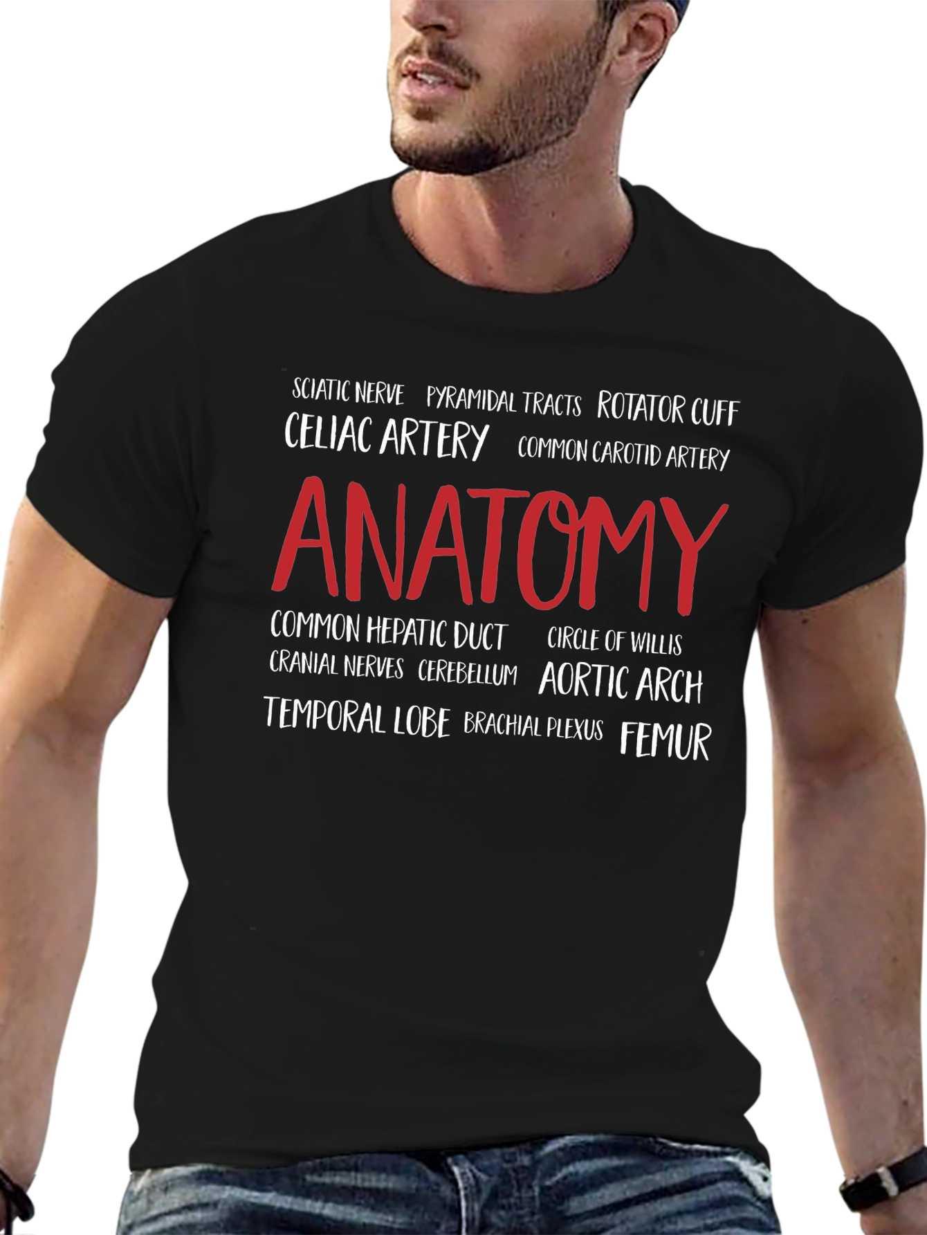 Anatomy T-Shirt: Medical Word Art Tee