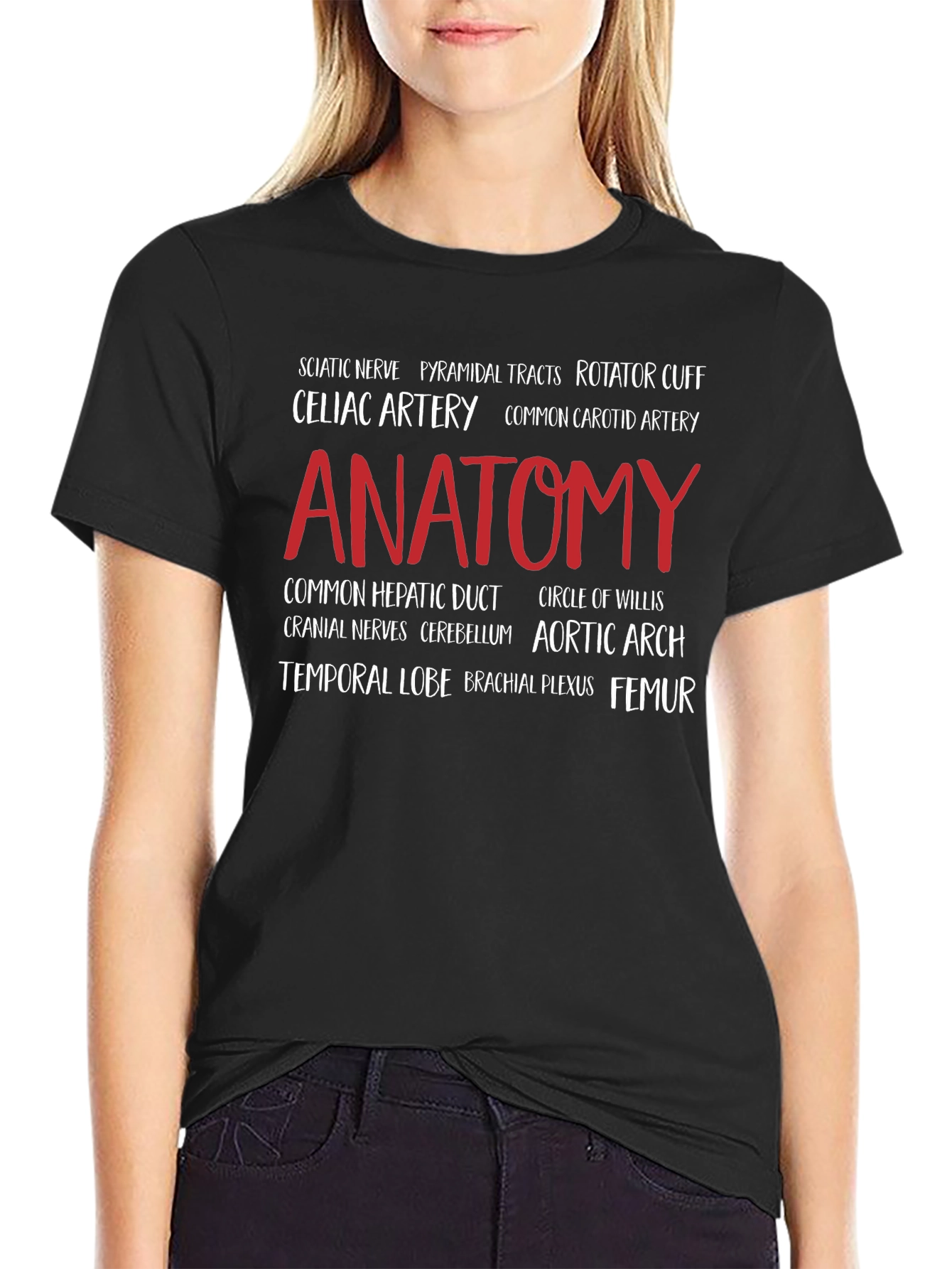 Anatomy T-Shirt: Medical Word Art Tee