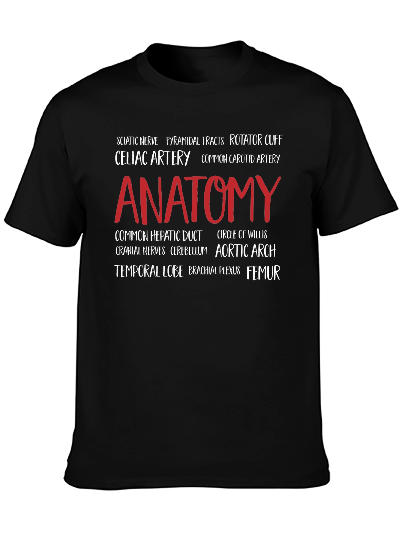 Anatomy T-Shirt: Medical Word Art Tee