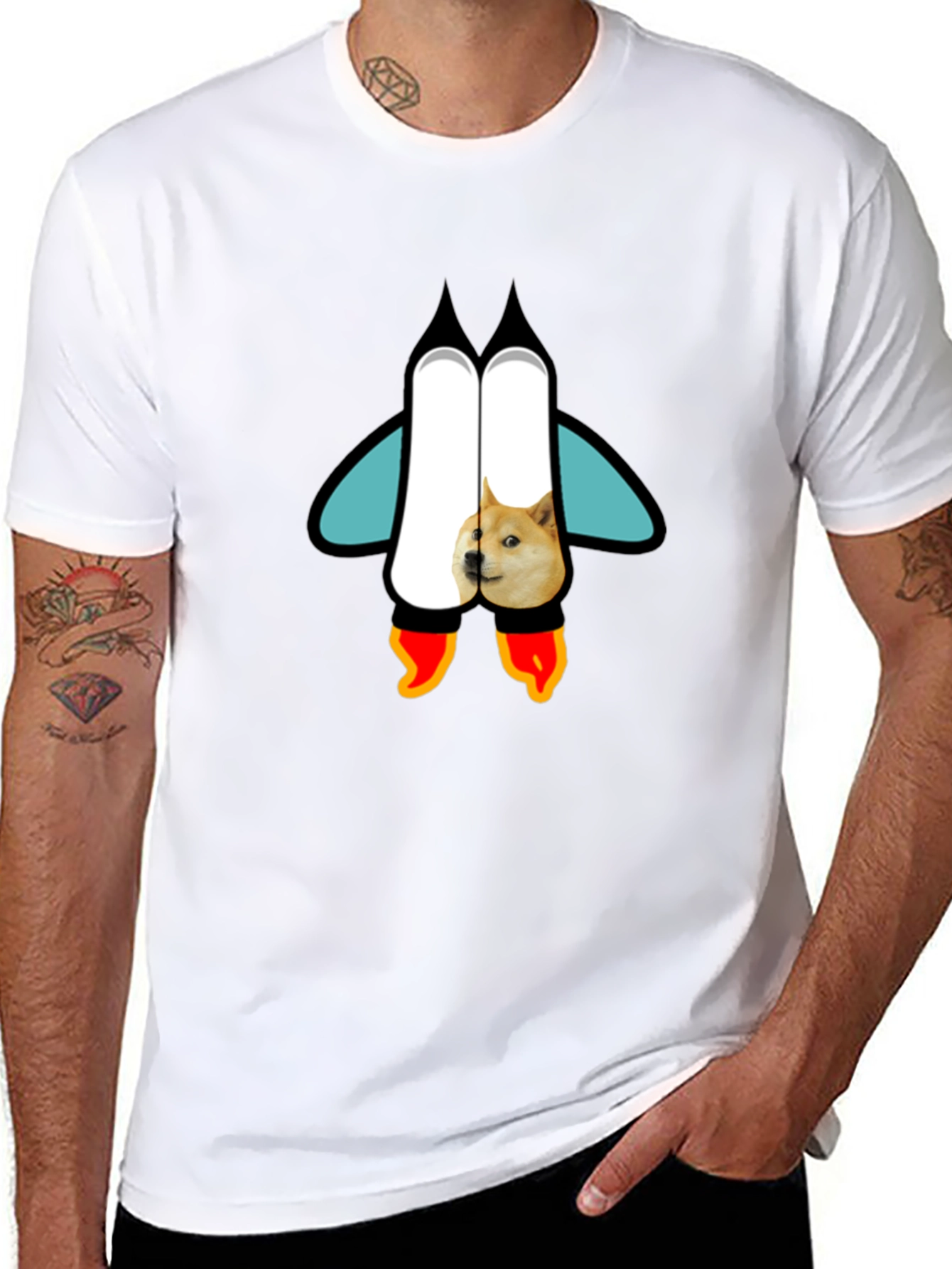 Doge Rocket T-Shirt - To the Moon!