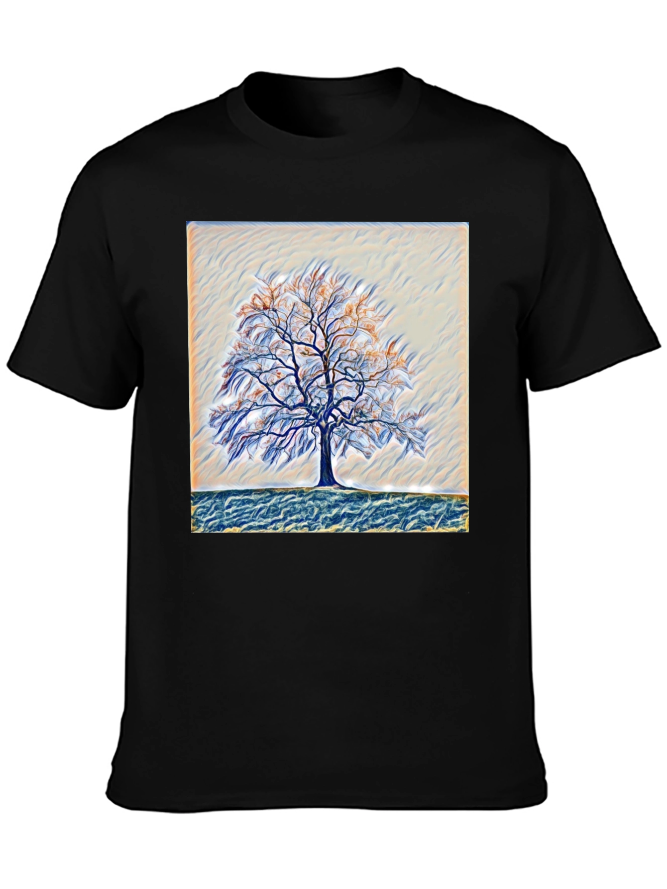 Abstract Tree Graphic Tee - Nature Art T-Shirt